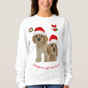 Cocker spaniel Christmas Sweatshirt