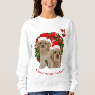 Cocker spaniel Christmas Sweatshirt