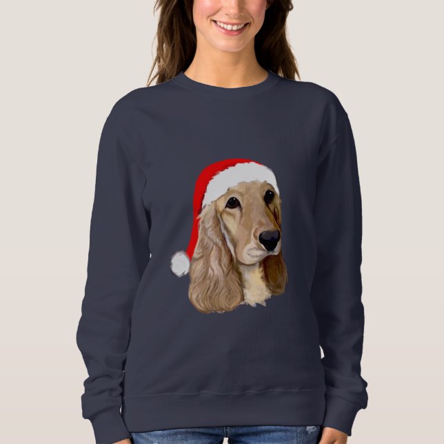 Cocker Spaniel Christmas Sweatshirt (Front)