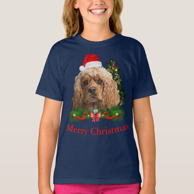Cocker spaniel Christmas   T-Shirt (Front)