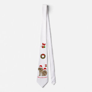 Cocker spaniel Christmas Tie