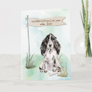Cocker Spaniel Congratulations on New Dog Card