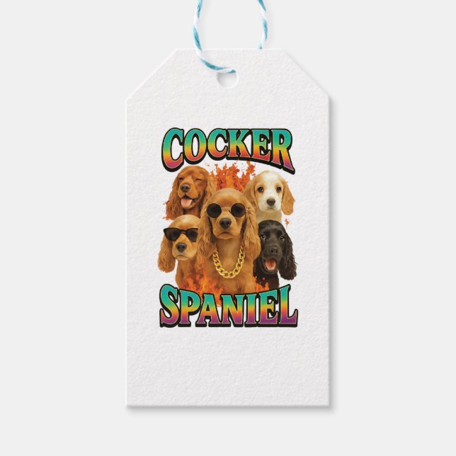 Cocker Spaniel Copy Gift Tags (Front)