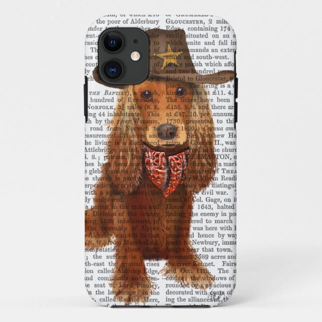 Cocker Spaniel Cowboy 2 Case-Mate iPhone Case (Back)
