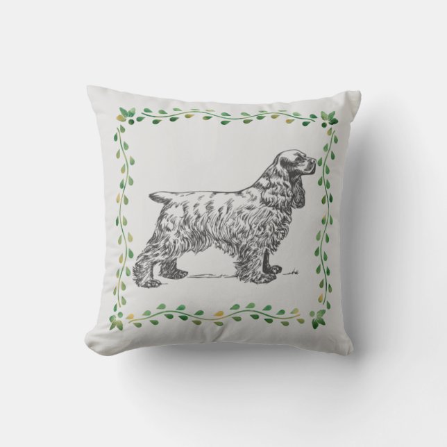 Cocker Spaniel Cushion (Front)