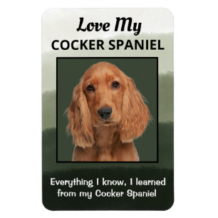 Cocker Spaniel Custom Fridge Magnet