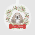 Cocker Spaniel Customisable Ornament