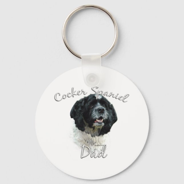 Cocker Spaniel Dad 2 Key Ring (Front)