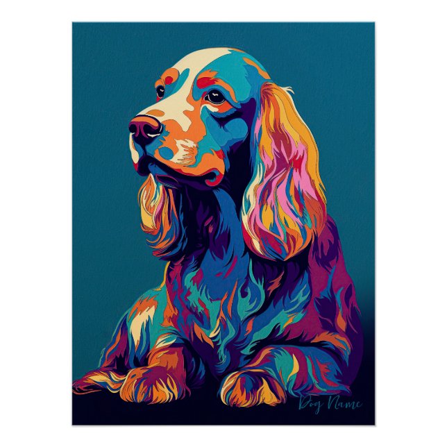 Cocker Spaniel Dog 001 - Bruno Pokopen Poster (Front)