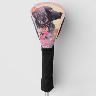 Cocker Spaniel Dog and Flowers 003 - Tailor jewel Golf Head Cover