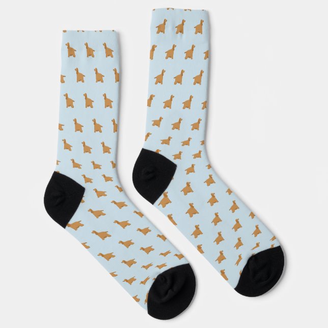Cocker Spaniel Dog Breeds Pattern Socks (Right)