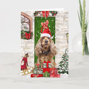 Cocker Spaniel Dog Christmas Card