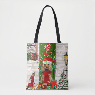 Cocker Spaniel Dog Christmas Tote Bag