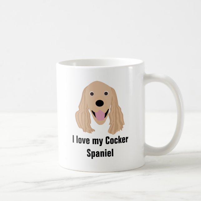 Cocker Spaniel Dog Coffee Mug - Cocker Spaniel Mug (Right)