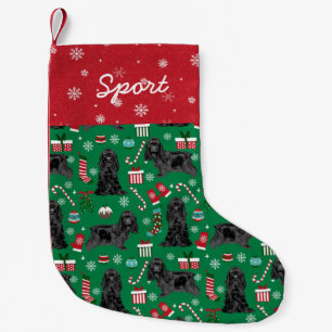Cocker Spaniel dog custom dog name Small Christmas Stocking