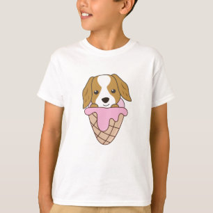 Cocker Spaniel Dog Ice Cream Waffle Cute Animals T-Shirt