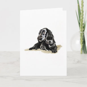 Cocker Spaniel Dog Lover Card Gift, Greeting Card