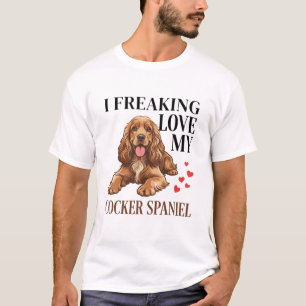 Cocker Spaniel Dog Lover Funny Heart T-Shirt