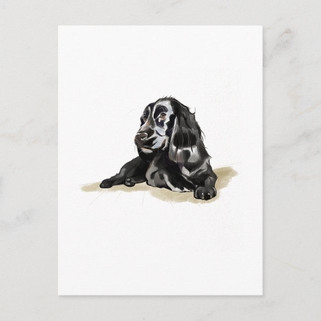 Cocker Spaniel Dog Lover Postcard Gift (Front)