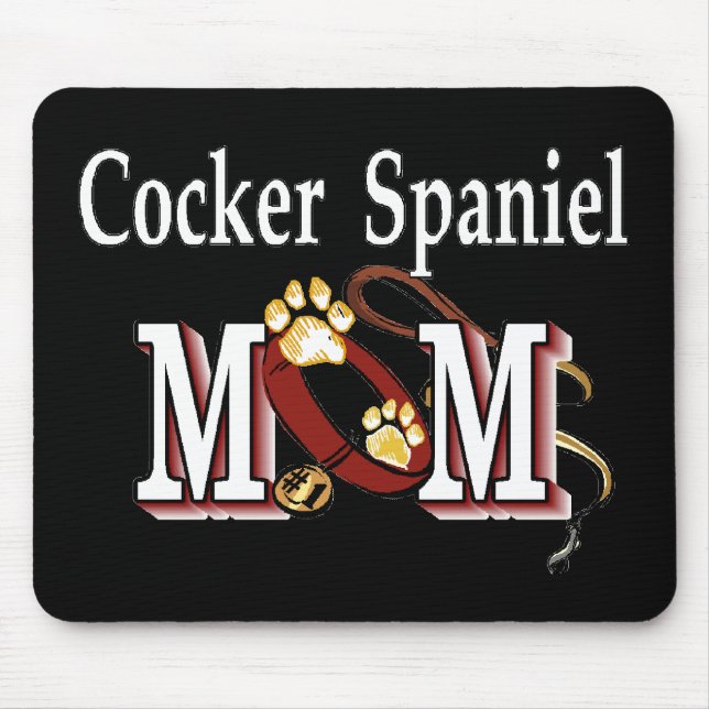 Cocker Spaniel Dog Mom Gifts Mouse Mat (Front)