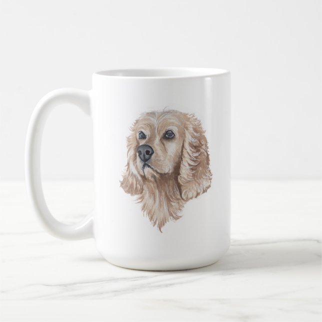Cocker Spaniel Dog Mug | 15 oz (Left)