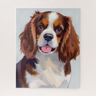 Cocker Spaniel Dog Painting Jigsaw Puzzle