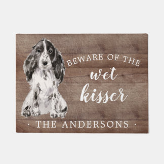 Cocker Spaniel Dog Personalised Door Mat