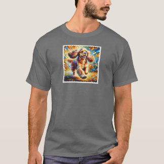 Cocker Spaniel Dog Portrait Acrylic Art Print Pet T-Shirt