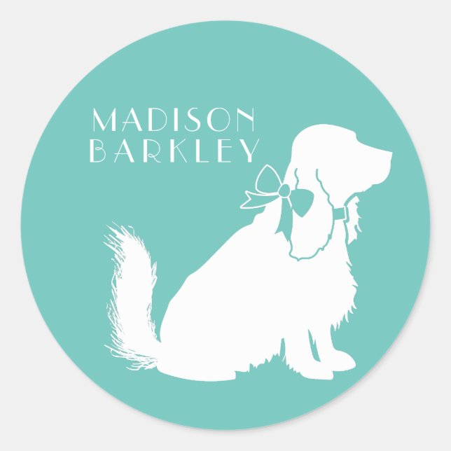 Cocker Spaniel Dog Puppy Classic Round Sticker (Front)