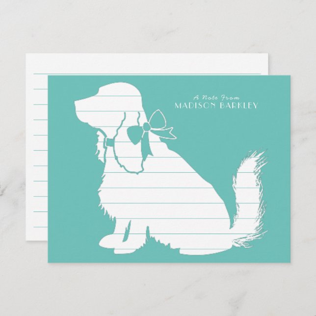 Cocker Spaniel Dog Puppy Thank You Card (Front/Back)