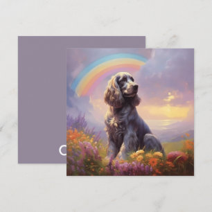 Cocker Spaniel Dog Rainbow Bridge Custom Name