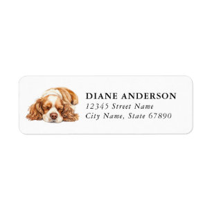 Cocker Spaniel Dog Return Address Labels