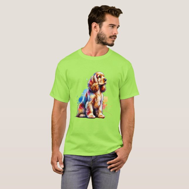 Cocker Spaniel Dog T-Shirt (Front Full)