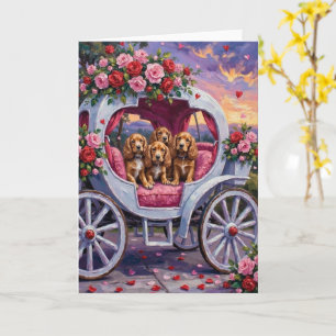 Cocker Spaniel Dog Valentine's Day  Card
