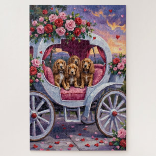 Cocker Spaniel Dog Valentine's Day  Jigsaw Puzzle