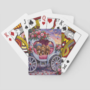 Cocker Spaniel Dog Valentine's Day  Playing Cards