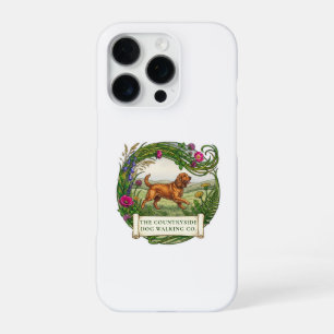 Cocker Spaniel Dog Walker Custom iPhone Case