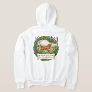 Cocker Spaniel Dog Walker Custom Zip Up Hoodie