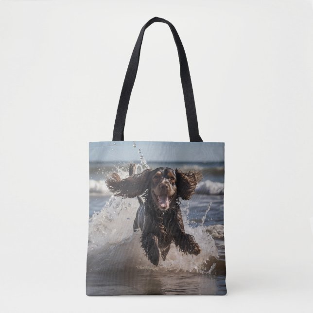 Cocker Spaniel Elegant Tote Bag (Front)