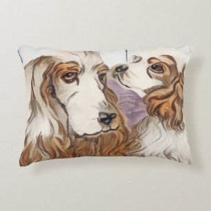 Cocker Spaniel Family Decorative Cushion