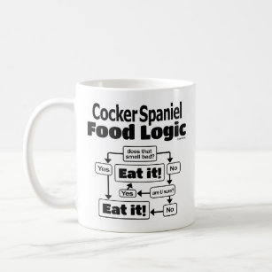 Cocker Spaniel Food Logic Coffee Mug