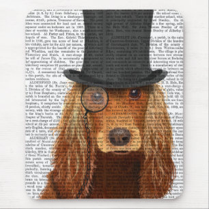 Cocker Spaniel, Formal Hound and Hat Mouse Mat