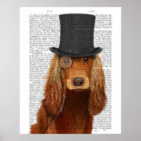 Cocker Spaniel, Formal Hound and Hat