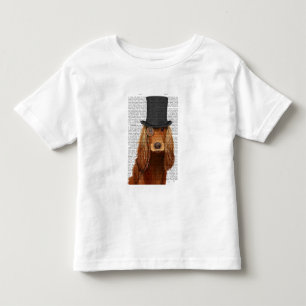 Cocker Spaniel, Formal Hound and Hat Toddler T-Shirt