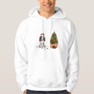 Cocker Spaniel Funny Christmas Dog with Tree Hoodie