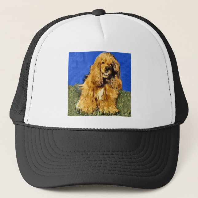 Cocker Spaniel Gifts Trucker Hat (Front)
