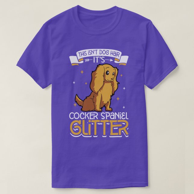 Cocker Spaniel glitter T-Shirt (Design Front)