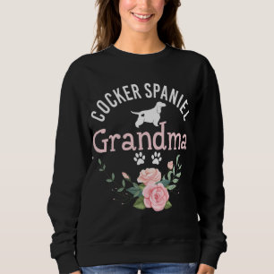 Cocker Spaniel Grandma Cute Dog Lover Christmas Sweatshirt