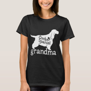 Cocker Spaniel Grandma Gifts Cute Grandma Dog Love T-Shirt