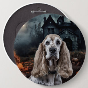 Cocker Spaniel Halloween Scary 6 Cm Round Badge